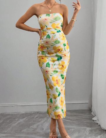 Rochie lunga SHEIN Maternity, mix culori