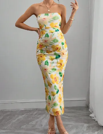 Rochie lunga SHEIN Maternity, mix culori