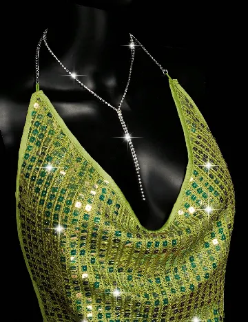 Top SHEIN, verde