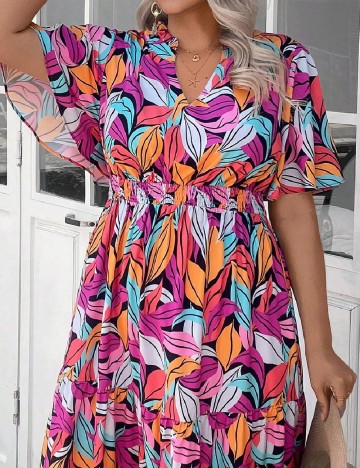 Rochie lunga SHEIN CURVE, mix culori