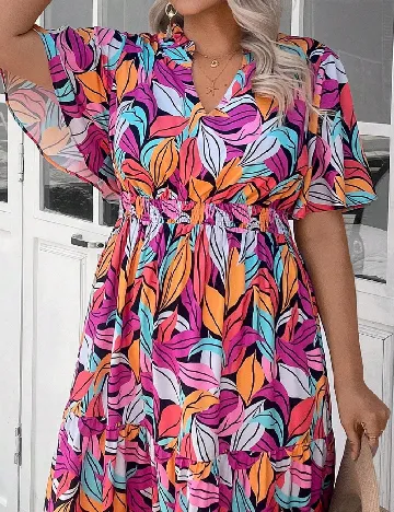 Rochie lunga SHEIN CURVE, mix culori