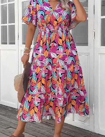 Rochie lunga SHEIN CURVE, mix culori