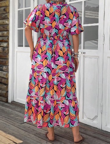 Rochie lunga SHEIN CURVE, mix culori