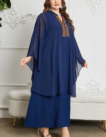 Rochie lunga SHEIN CURVE, albastru