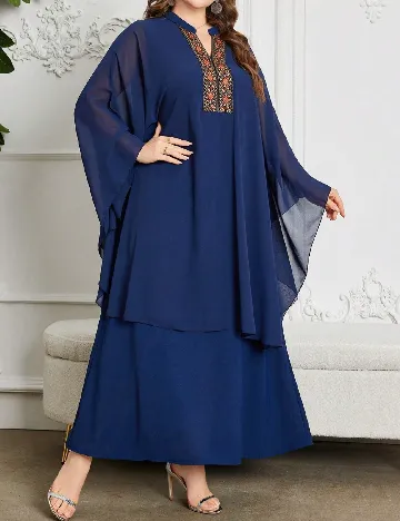 Rochie lunga SHEIN CURVE, albastru