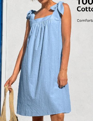 Rochie scurta Emery Rose, albastru
