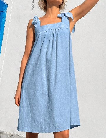 Rochie scurta Emery Rose, albastru