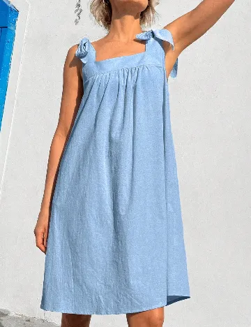 Rochie scurta Emery Rose, albastru