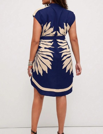 Rochie scurta SHEIN CURVE, bleumarin