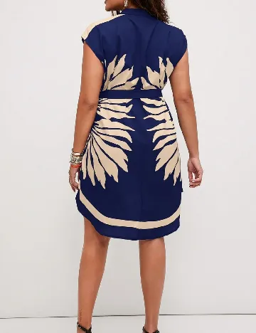 Rochie scurta SHEIN CURVE, bleumarin