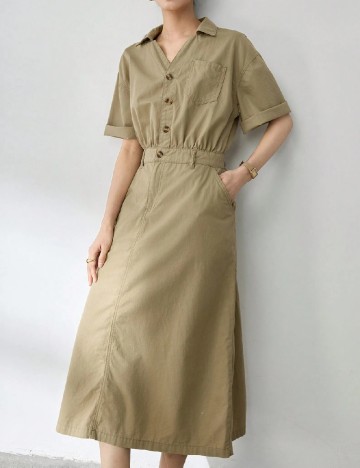 Rochie medie SHEIN, bej