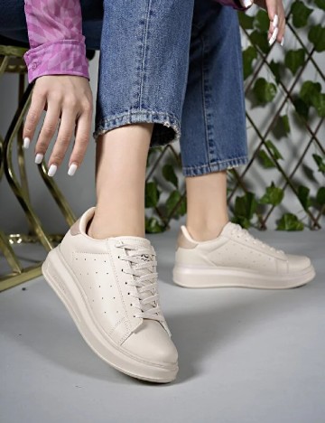 Adidasi Riccon, crem