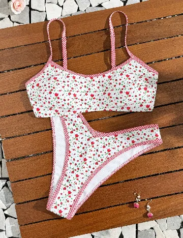 Costum de baie SHEIN, floral print