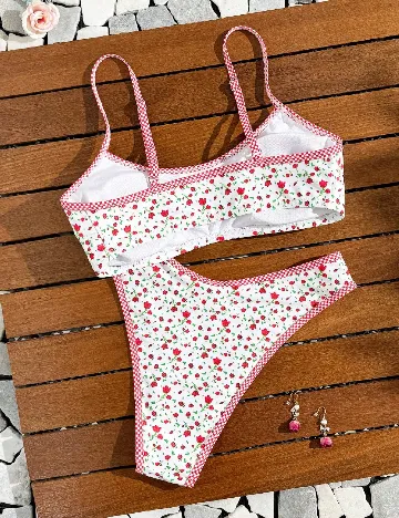 Costum de baie SHEIN, floral print