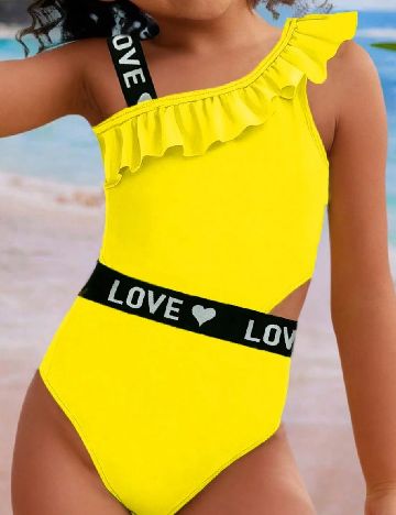 Costum de baie Shein Kids, galben