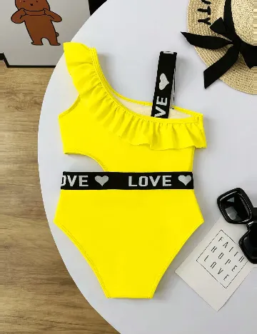 Costum de baie Shein Kids, galben
