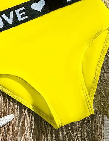 Costum de baie Shein Kids, galben
