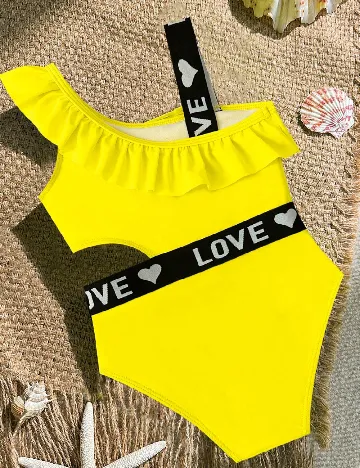 Costum de baie Shein Kids, galben