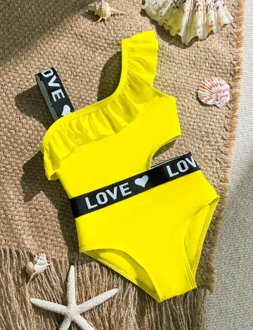 Costum de baie Shein Kids, galben