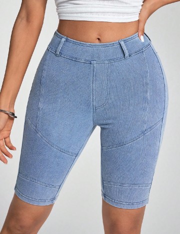 Pantaloni scurti SHEIN, albastru