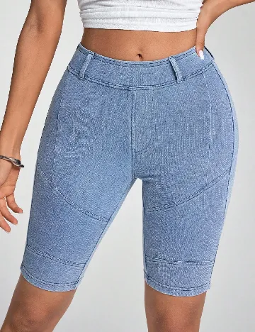 Pantaloni scurti SHEIN, albastru