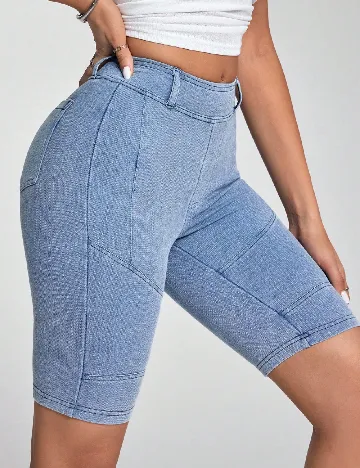 Pantaloni scurti SHEIN, albastru