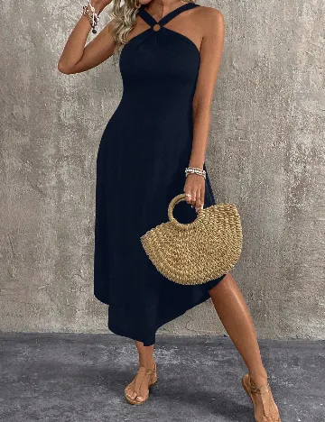 Rochie medie SHEIN, bleumarin