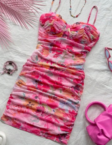 Rochie scurta SHEIN, roz