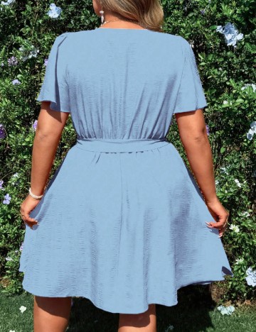 Rochie scurta SHEIN CURVE, albastru