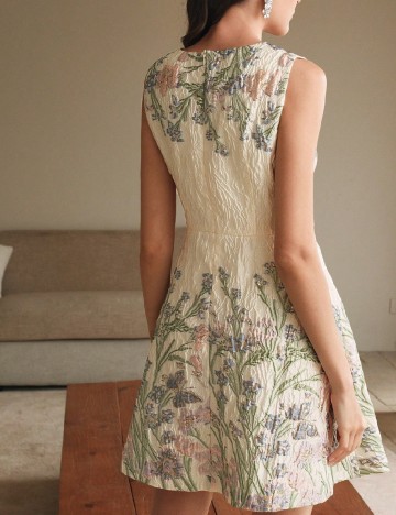 Rochie scurta Anewsta, crem