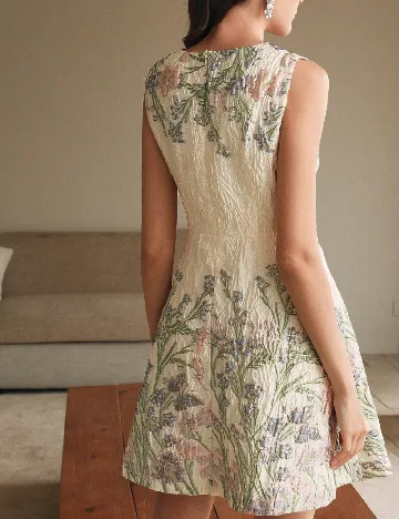 Rochie scurta Anewsta, crem