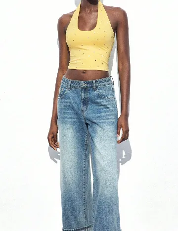 Top SHEIN, galben