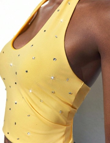 Top SHEIN, galben