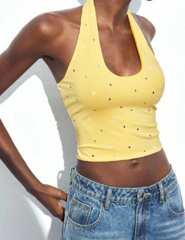Top SHEIN, galben
