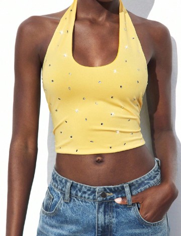Top SHEIN, galben