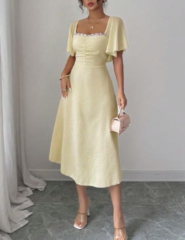 Rochie medie SHEIN, galben