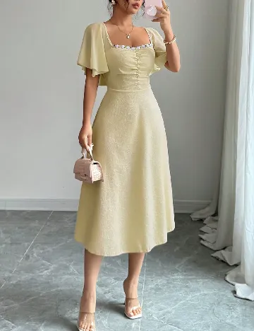 Rochie medie SHEIN, galben