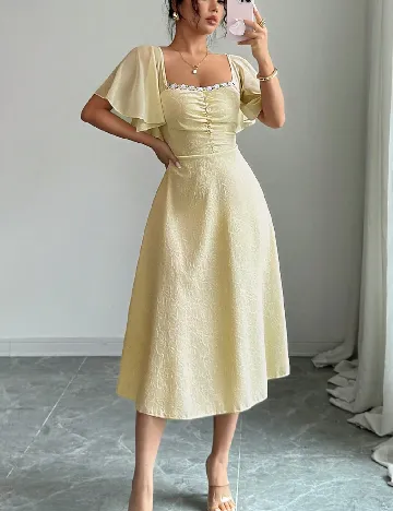 Rochie medie SHEIN, galben