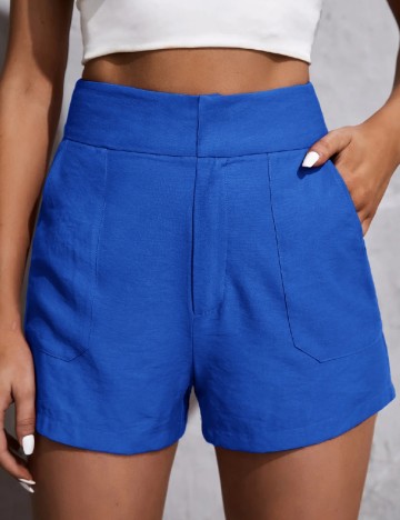 Pantaloni scurti SHEIN, albastru