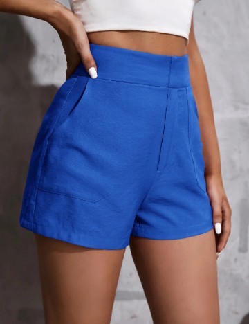 Pantaloni scurti SHEIN, albastru