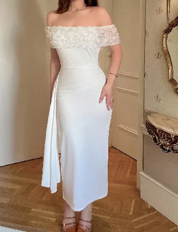 Rochie lunga SHEIN, alb