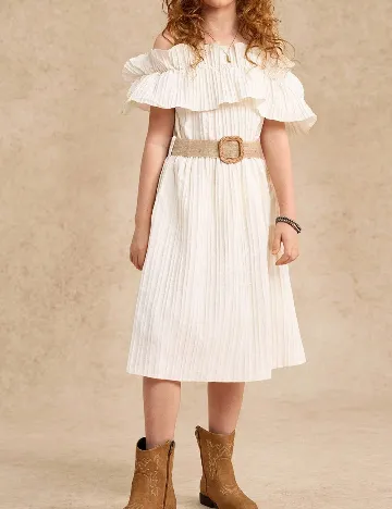 Rochie Shein Kids, ecru