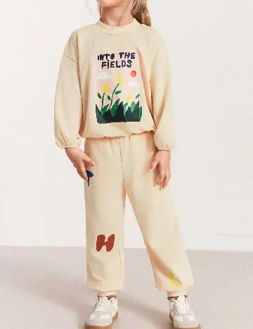 Pantaloni Shein Kids, crem