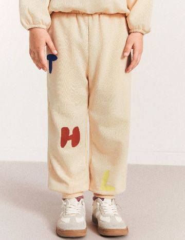 Pantaloni Shein Kids, crem