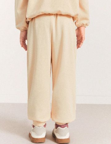 Pantaloni Shein Kids, crem