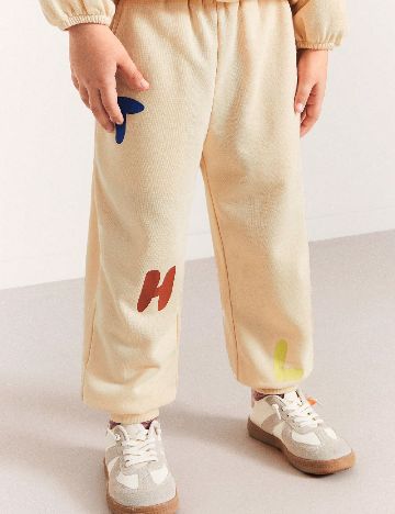 Pantaloni Shein Kids, crem