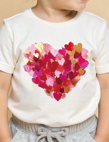 Tricou Shein Kids, alb