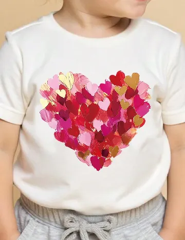 Tricou Shein Kids, alb