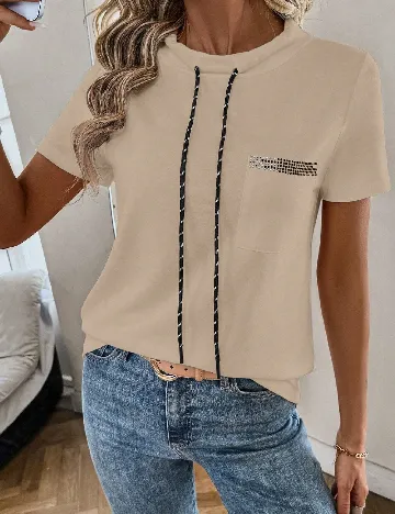 Tricou SHEIN, crem