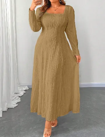 Rochie lunga SHEIN CURVE, maro